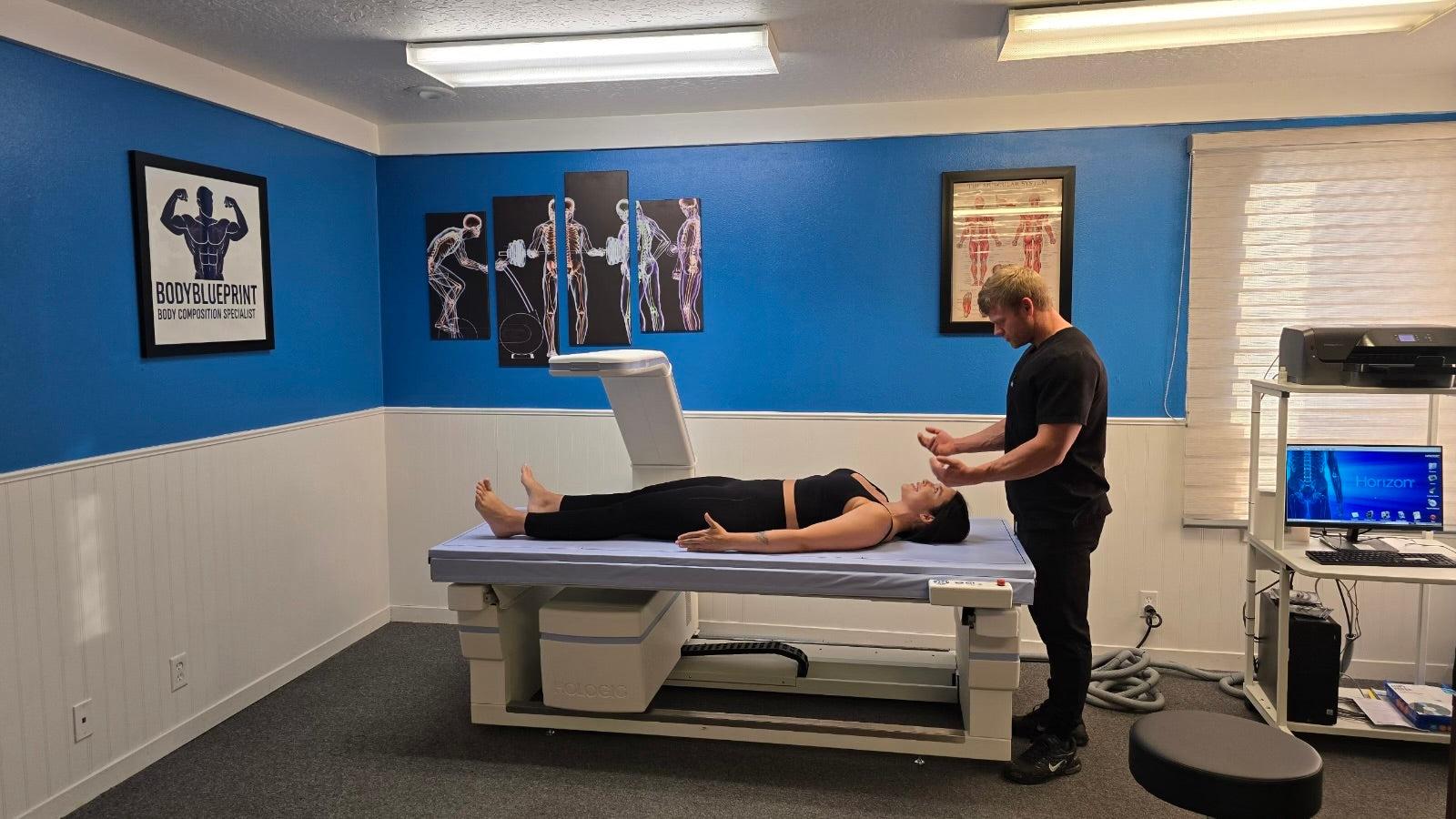 DEXA Scan at Body Blue Print on Hologic DEXA+ Equipment