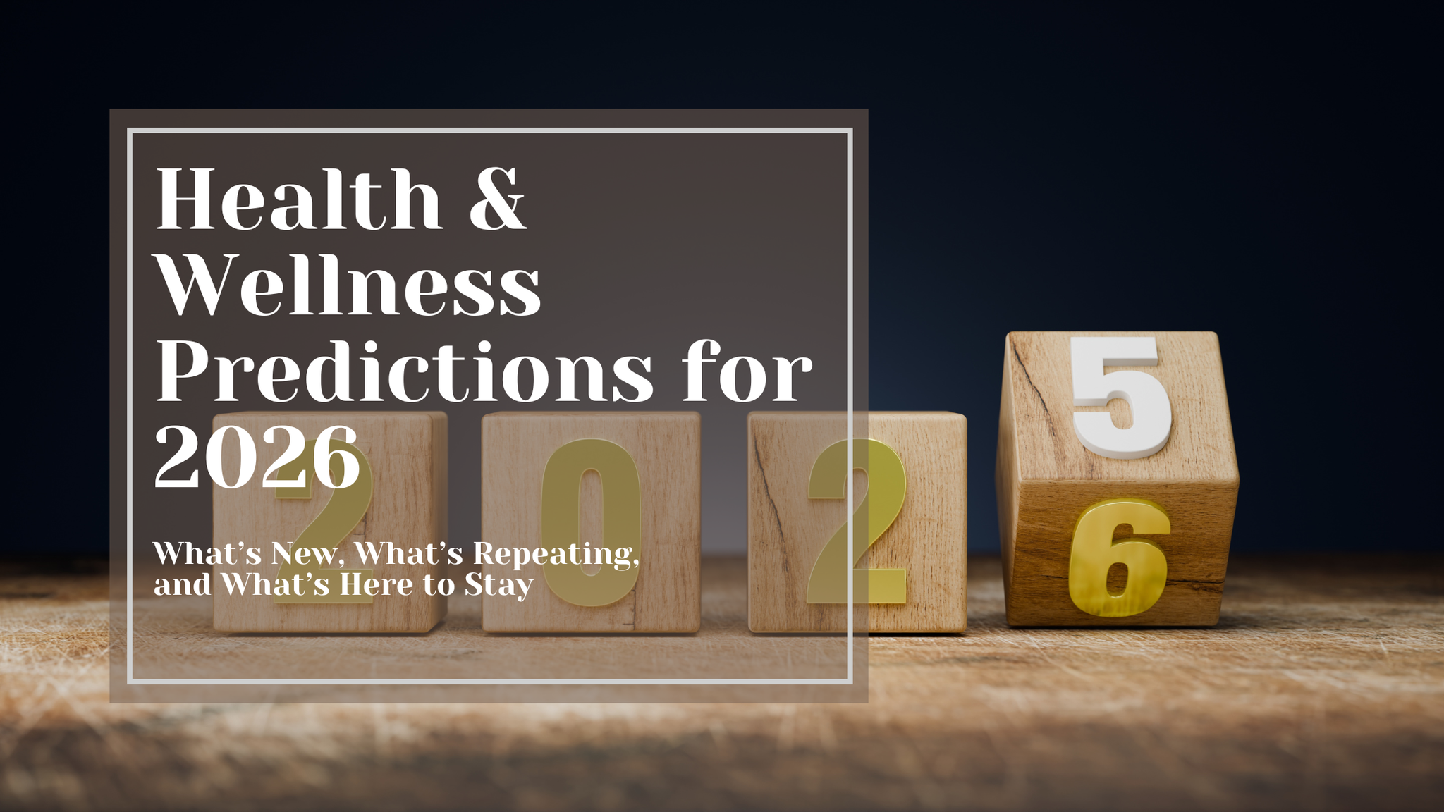 Health & Wellness Predictions for 2026