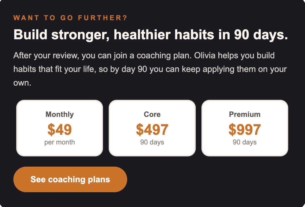 Nutrition Coaching 90-day program