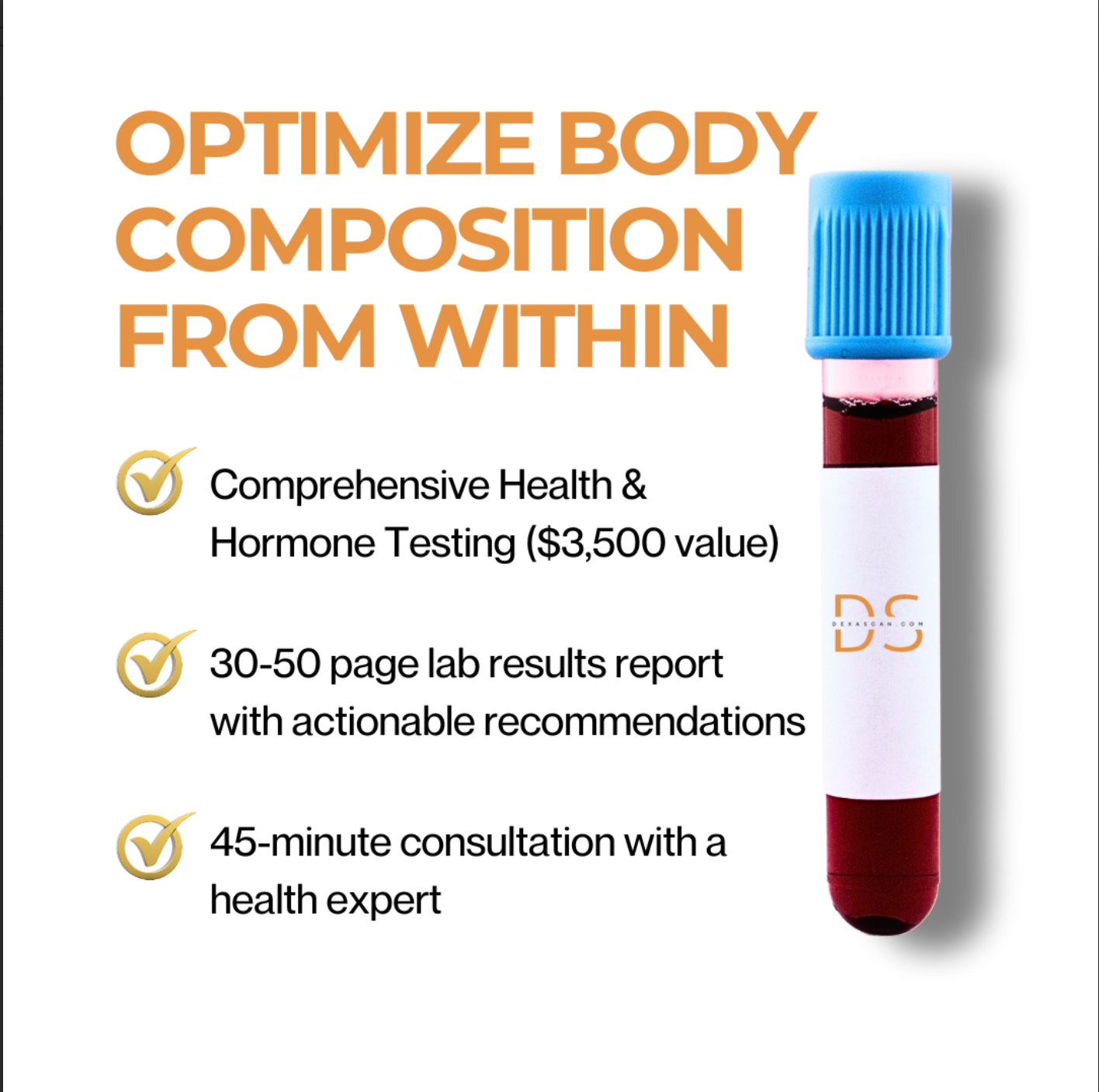 Health & Hormone Optimization Blood Test | DEXASCANNEARME | Official Store