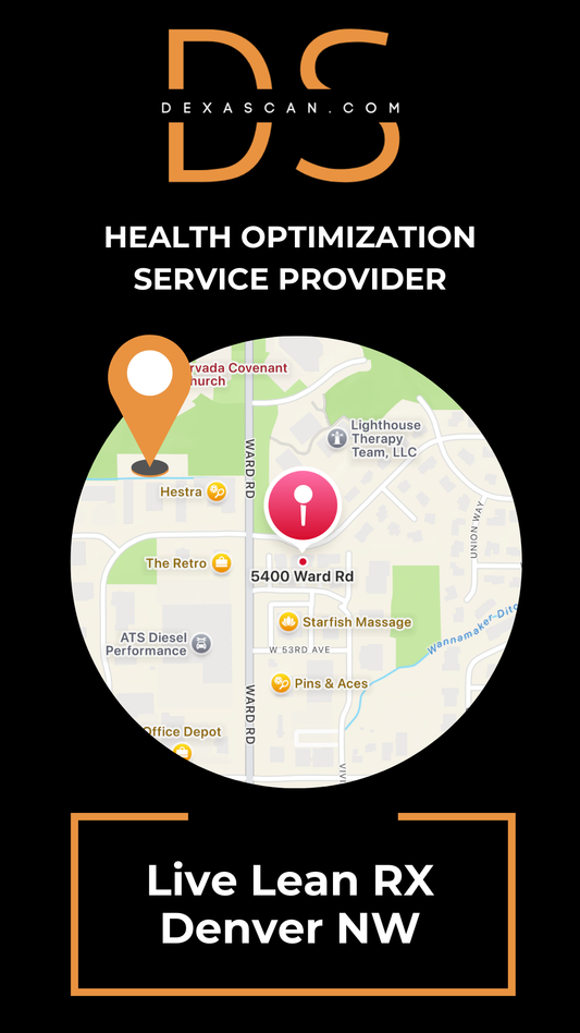 DEXA Scan, RMR Test, or VO2 Test in Denver, CO (Ward Rd) | Live Lean RX Denver NW | Official Store