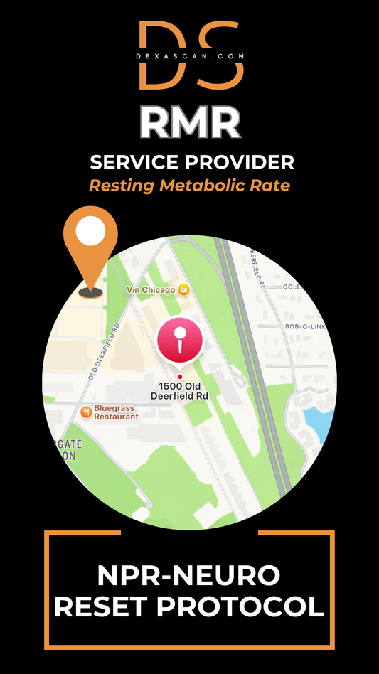 RMR Service Provider with map and branding elements on a black background