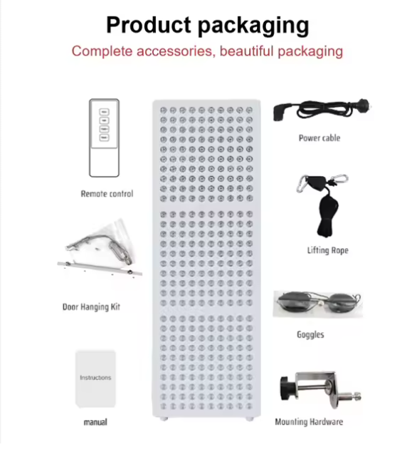 36in ~ 300 LED Red Light Therapy Panel – High Power Red + Near-Infrared Light for Recovery, Skin Rejuvenation, and Pain Relief
