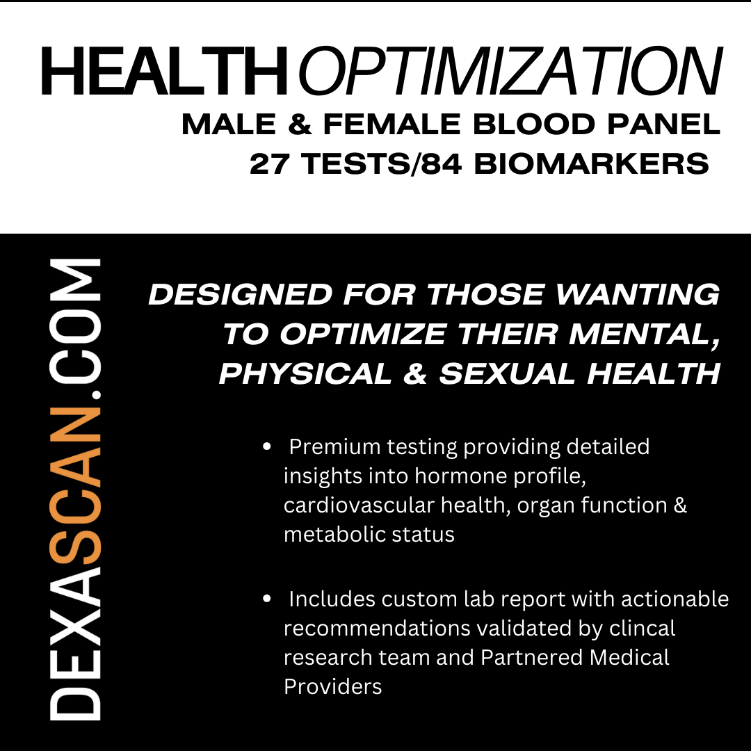 Male or female blood panel for anti-aging – DEXA SCAN NEAR ME