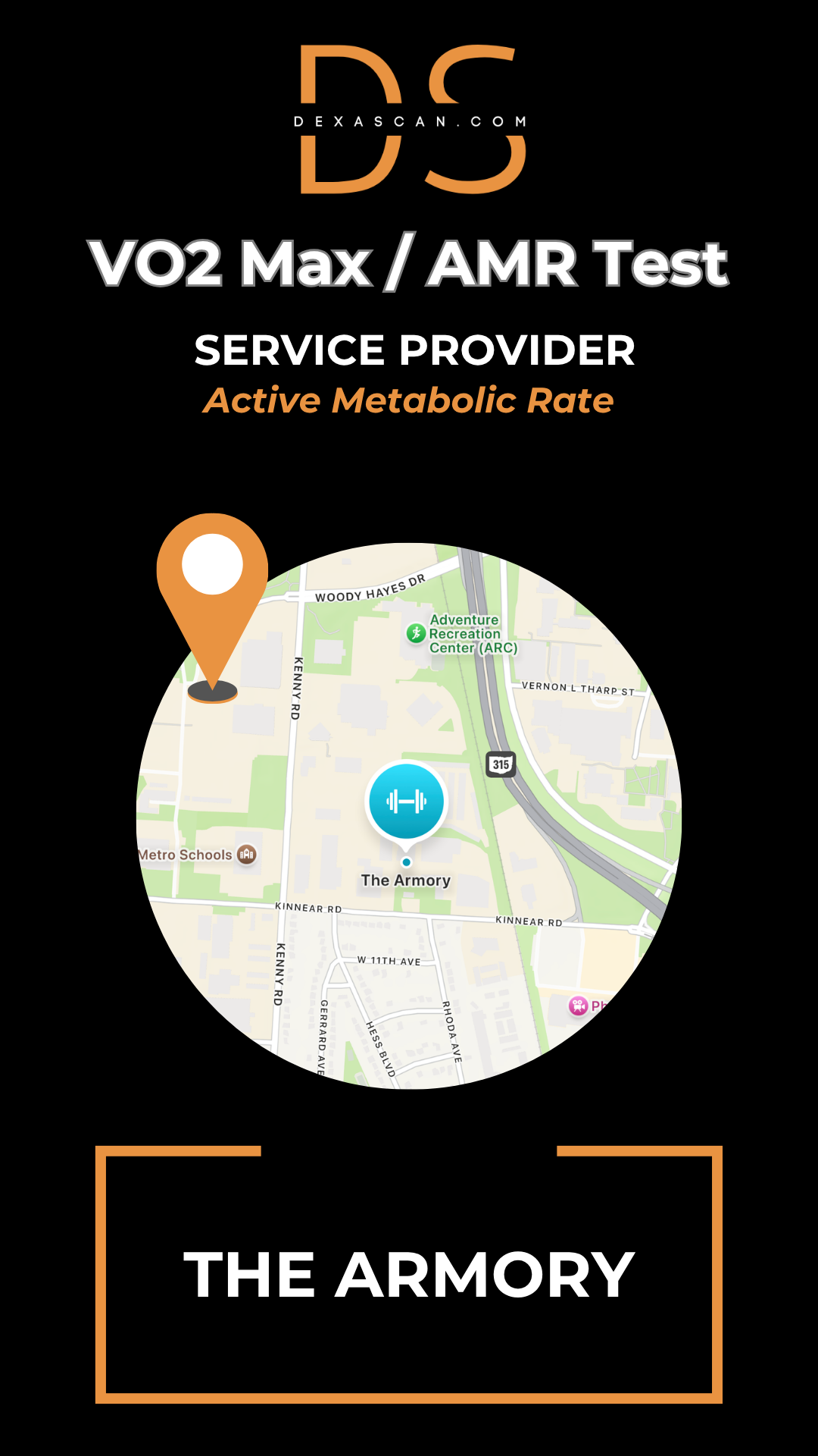 VO2 Max (AMR) Test in Columbus, OH (Kinnear Rd)