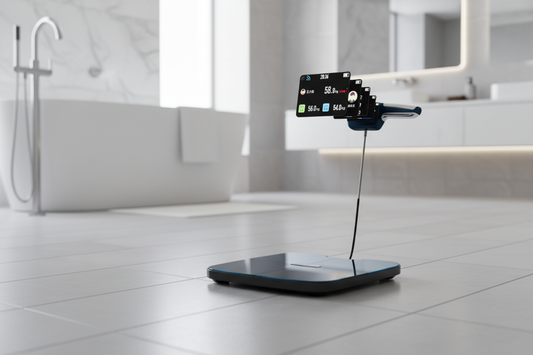 DEXA+ Scale in Bathroom Setting